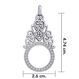 Treasured Memories are Kept in BreeZee Antique Design Silver Pendant TPD3505 - Jewelry