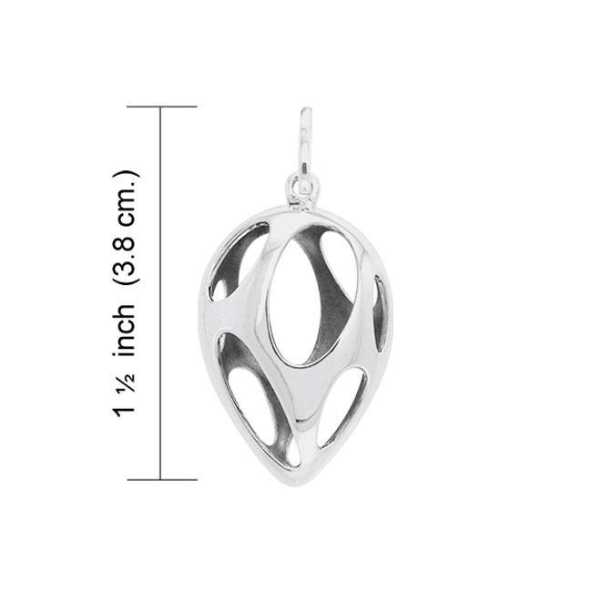 Bold Filigree Silver Pendant TPD3516 - Jewelry