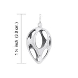 Bold Filigree Silver Pendant TPD3516 - Jewelry