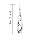 Long Bold Filigree Silver Pendant TPD3517 - Jewelry