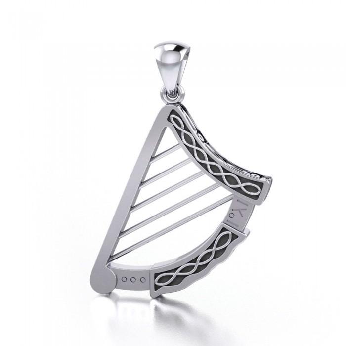 Celtic Knotwork Harp Pendant TPD3540 - Jewelry