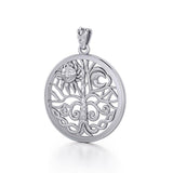 The Tree of Life in its Never-ending journey ~ Sterling Silver Pendant TPD3543