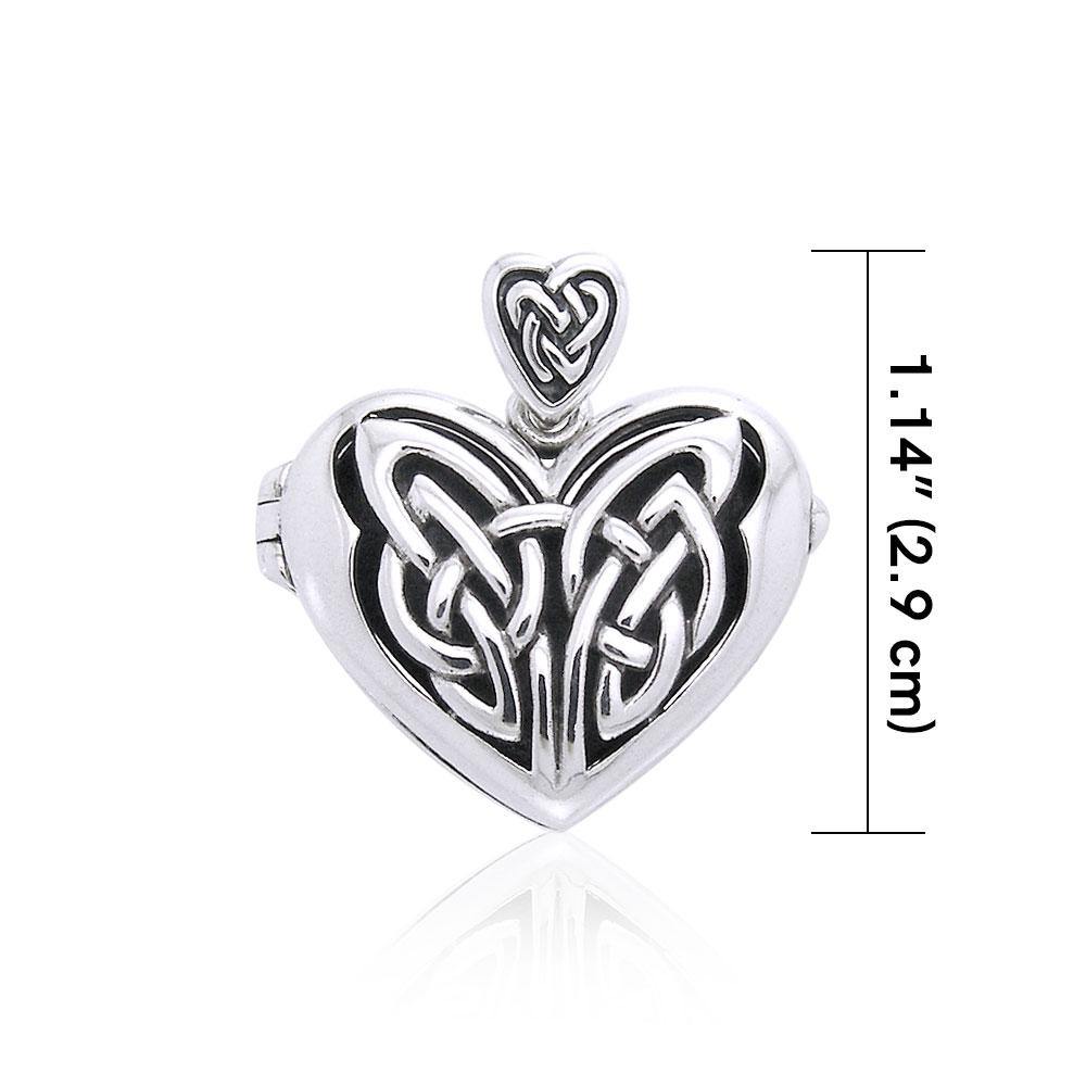 Celtic Eternal Heart Aroma Locket Pendant TPD3546 - Jewelry