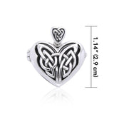 Celtic Eternal Heart Aroma Locket Pendant TPD3546 - Jewelry