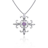 Exquisite symbolism in Croix La Me ~ Sterling Silver Jewelry Pendant TPD355