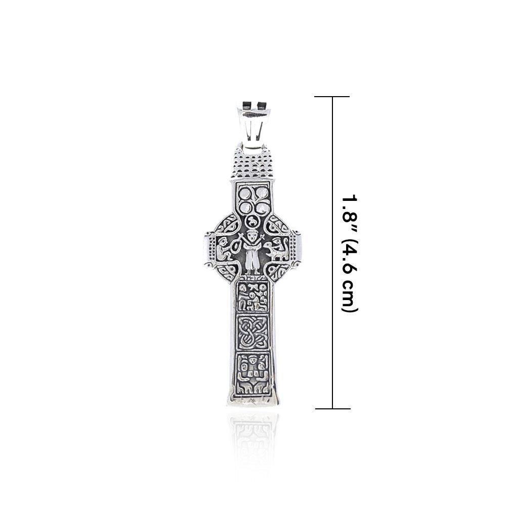 Celtic Doorty Cross Silver Pendant TPD3692 - Jewelry