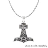 Thors Hammer Silver Pendant TPD3719 - Jewelry