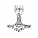 Focus on your strong intention ~ Sterling Silver Jewelry Thor's Hammer Pendant TPD3721 - Jewelry