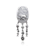 Bear Totem Sterling Silver Pendant by Ted Andrews TPD384