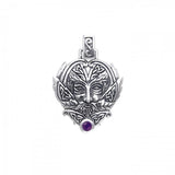 Green Man Silver Pendant TPD391 - Jewelry
