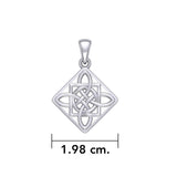 Celtic Four Point Knot Silver Pendant TPD3934 - Jewelry