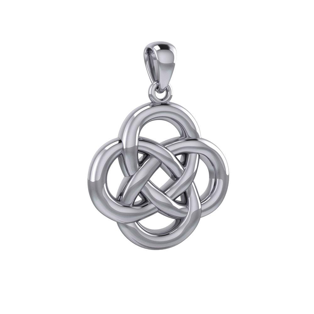 Modern Celtic Knot Silver Pendant TPD3962 - Jewelry