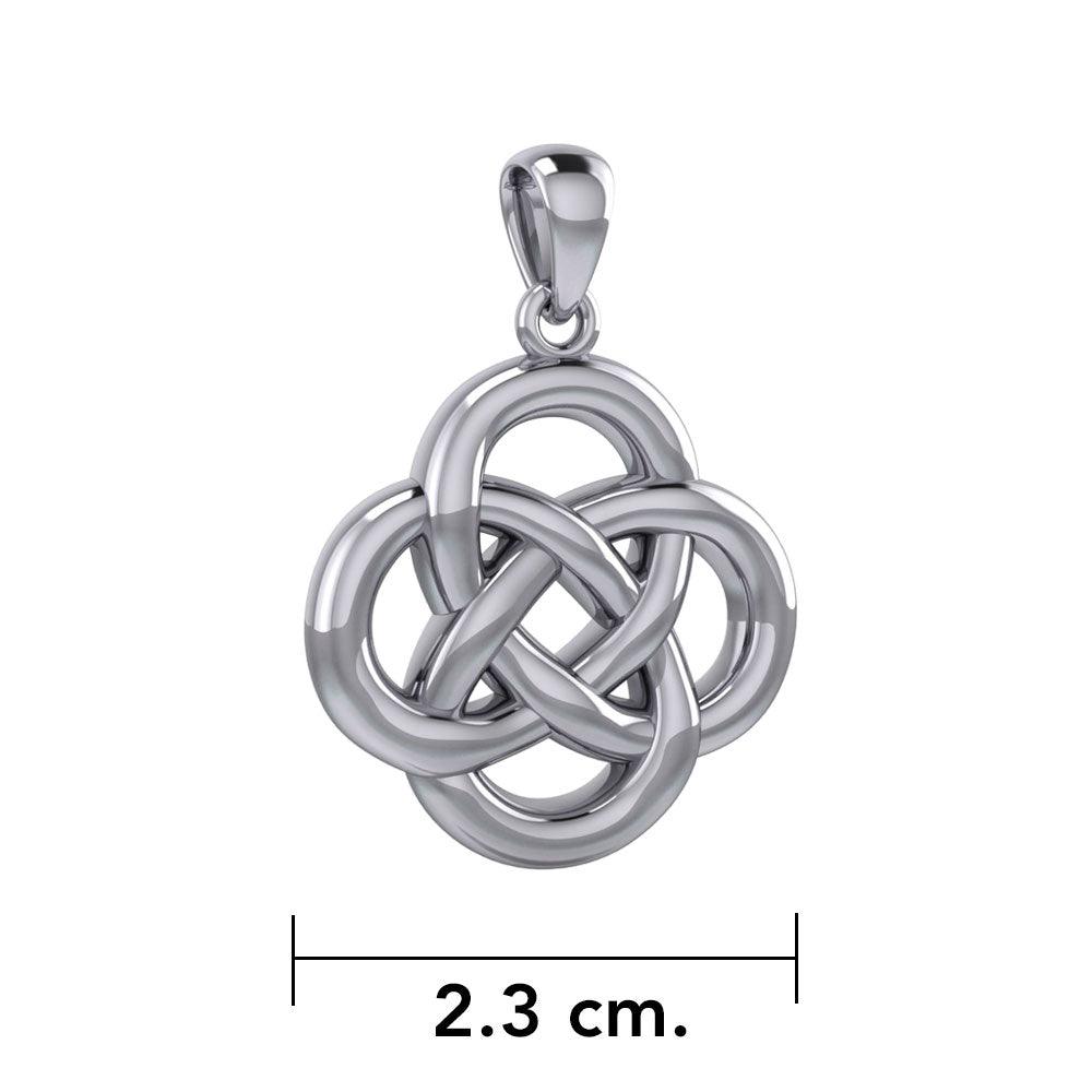 Modern Celtic Knot Silver Pendant TPD3962 - Jewelry