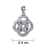 Modern Celtic Knot Silver Pendant TPD3962 - Jewelry