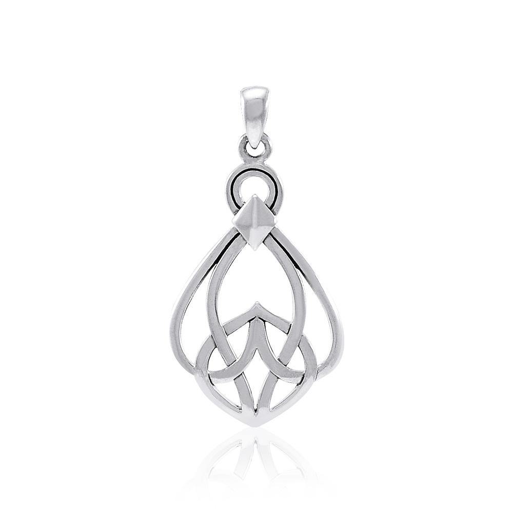 Modern Celtic Knot Sterling Silver Pendant TPD3963 - Jewelry