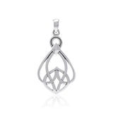 Modern Celtic Knot Sterling Silver Pendant TPD3963