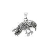 Crow Sterling Silver Pendant by Ted Andrews TPD3987