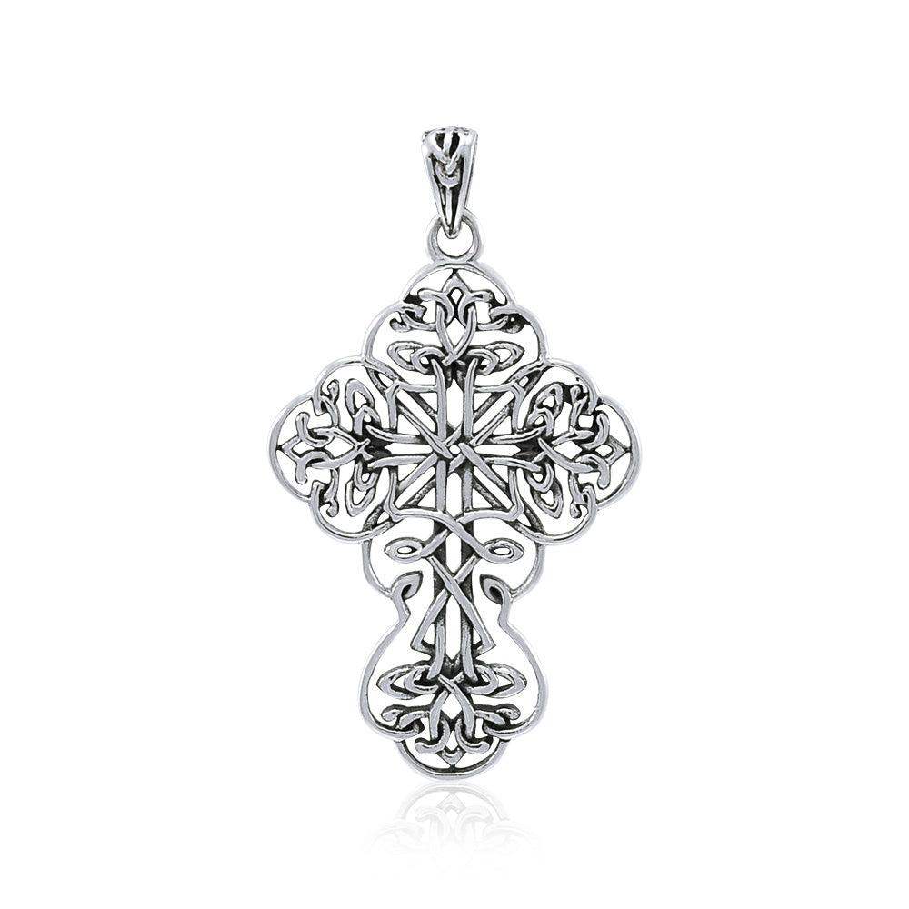 Celtic Cross Silver Pendant by Brigid Ashwood TPD4033 - Jewelry
