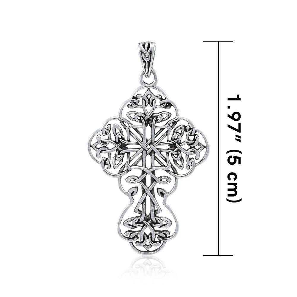 Celtic Cross Silver Pendant by Brigid Ashwood TPD4033 - Jewelry