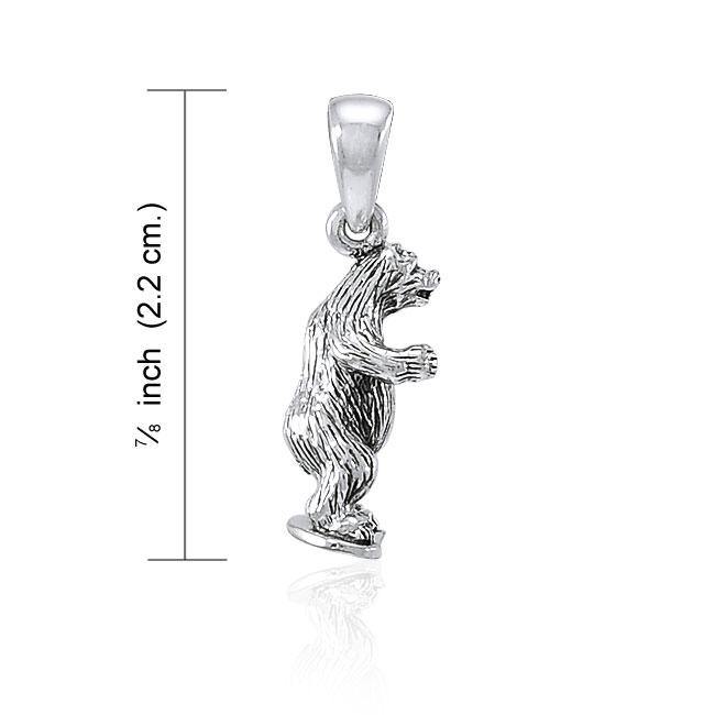 Bear Sterling Silver Pendant TPD4089 - Jewelry