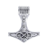 Large Thor's Hammer Sterling Silver Pendant TPD4131