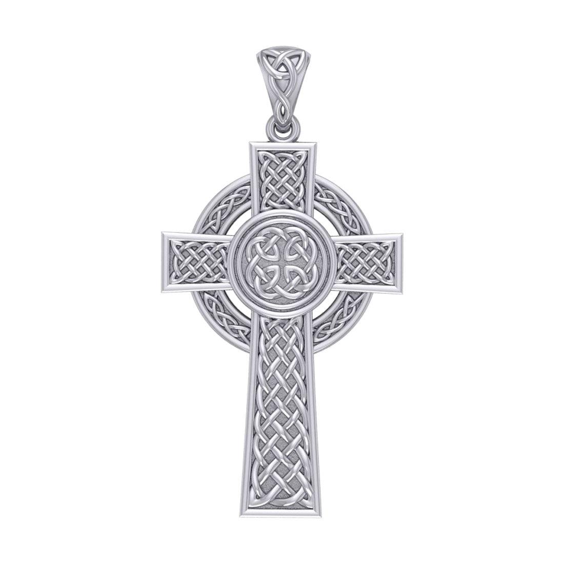Celtic Cross Silver Pendant TPD4132 - Jewelry