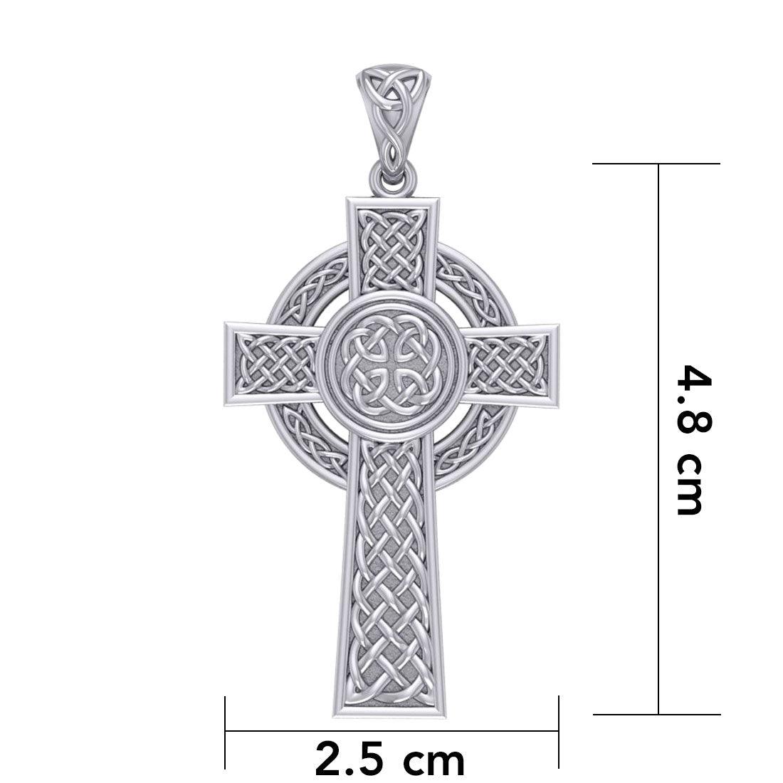 Celtic Cross Silver Pendant TPD4132 - Jewelry