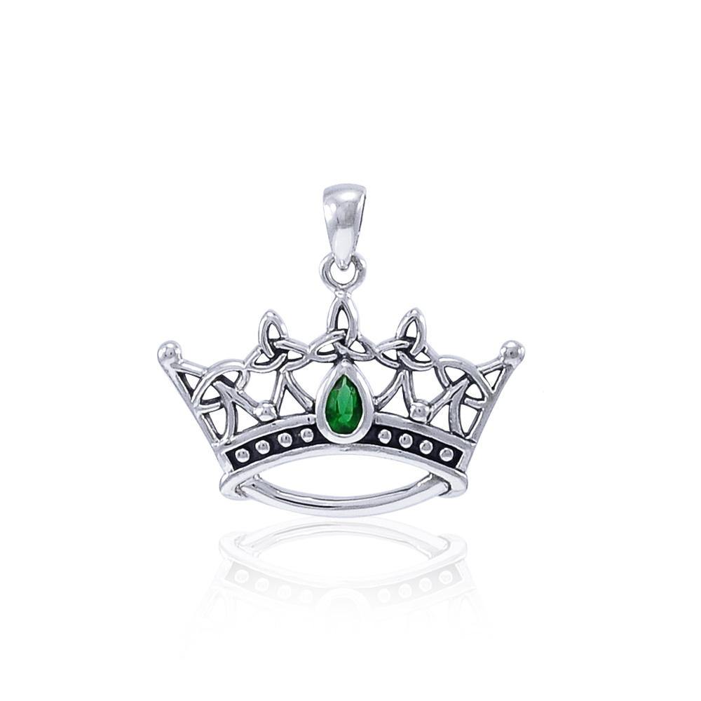 Triquetra Crown Sterling Silver Pendant TPD4166 - Jewelry