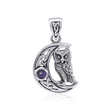Celtic Owl Moon Pendant TPD4288 - Jewelry