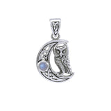 Celtic Owl Moon Pendant TPD4288 - Jewelry