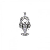 Lobster Sterling Silver Pendant TPD4381 - Jewelry