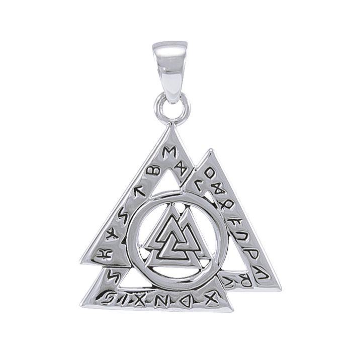 Viking Rune Valknut Pendant TPD4388 - Jewelry