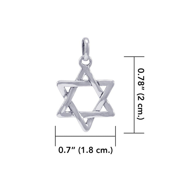 Star of David Sterling Silver Pendant TPD4592