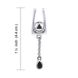 AA Symbol with Teardrop Silver Pendant TPD462 - Jewelry