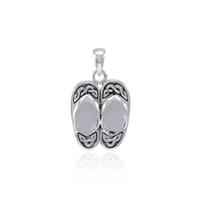Celtic Knot Sandals Sterling Silver Pendant TPD4621 - Jewelry