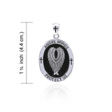Angel Wings Medallion Pendant TPD4649 - Jewelry