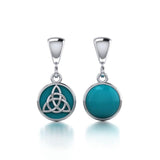 Celtic Triquetra Knot Silver Flip Pendant TPD476 - Jewelry