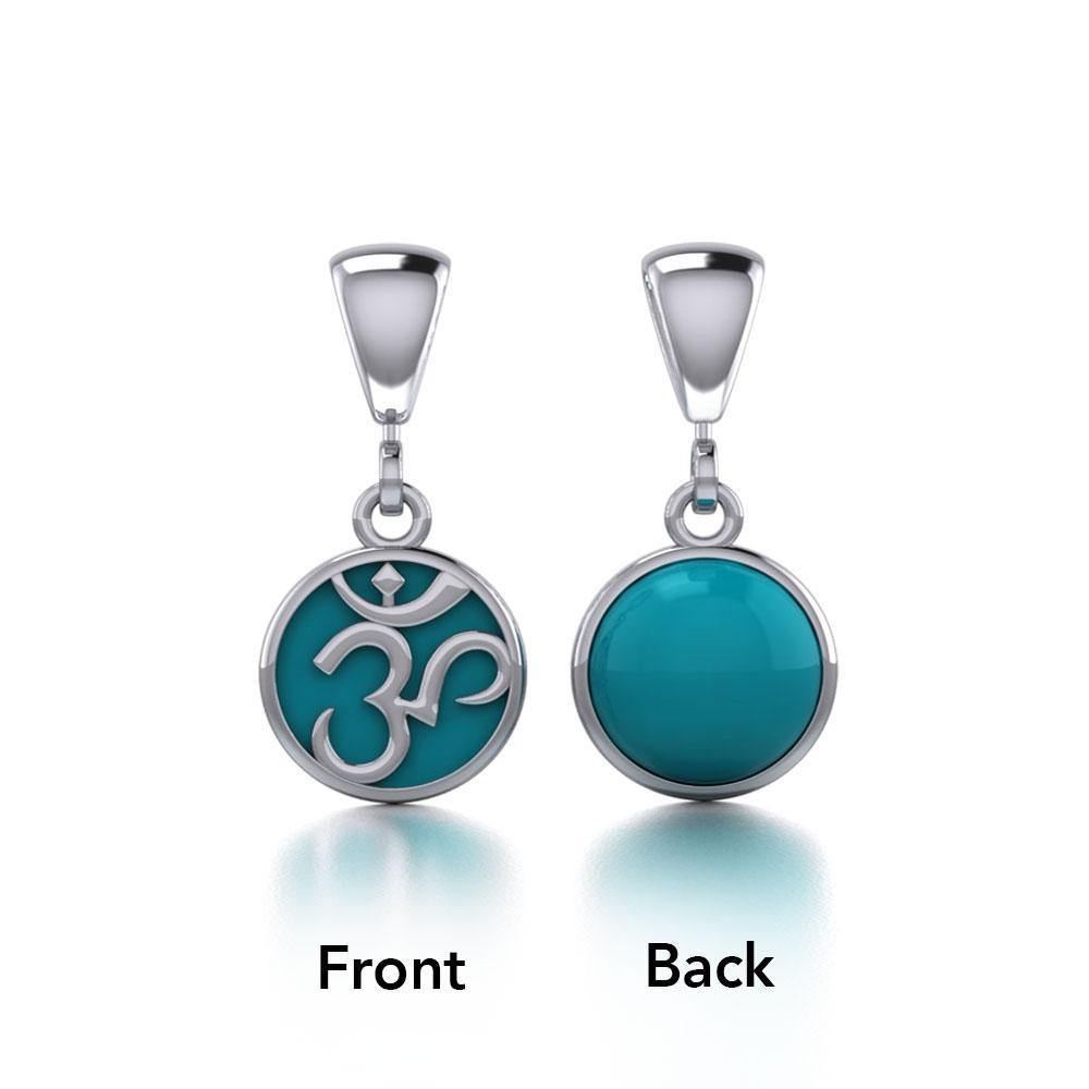 Silver Om Flip Pendant TPD478 - Jewelry