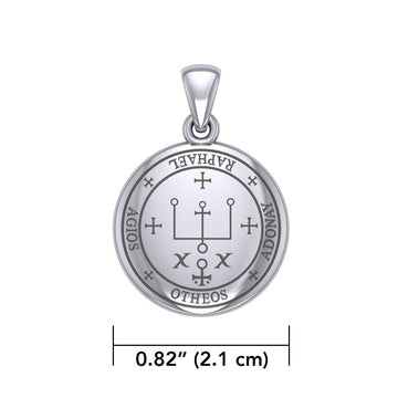 Sigil of the Archangel Raphael Small Sterling Silver Pendant TPD4784 - Jewelry