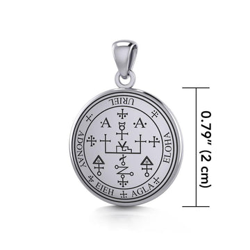 Sigil of the Archangel Uriel Small Sterling Silver Pendant TPD4785 - Jewelry