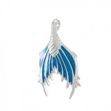 Mermaid Tail with Enamel Sterling Silver Pendant TPD4899 - Jewelry