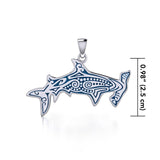 Aboriginal Hammerhead Shark Sterling Silver Pendant TPD4908 - Jewelry