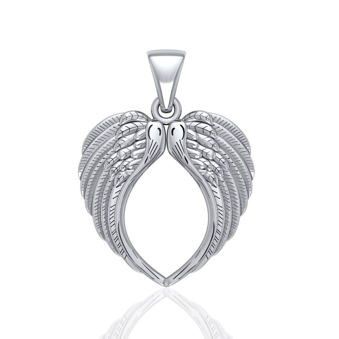 Angel Wing Sterling Silver Pendant TPD5013 - Jewelry