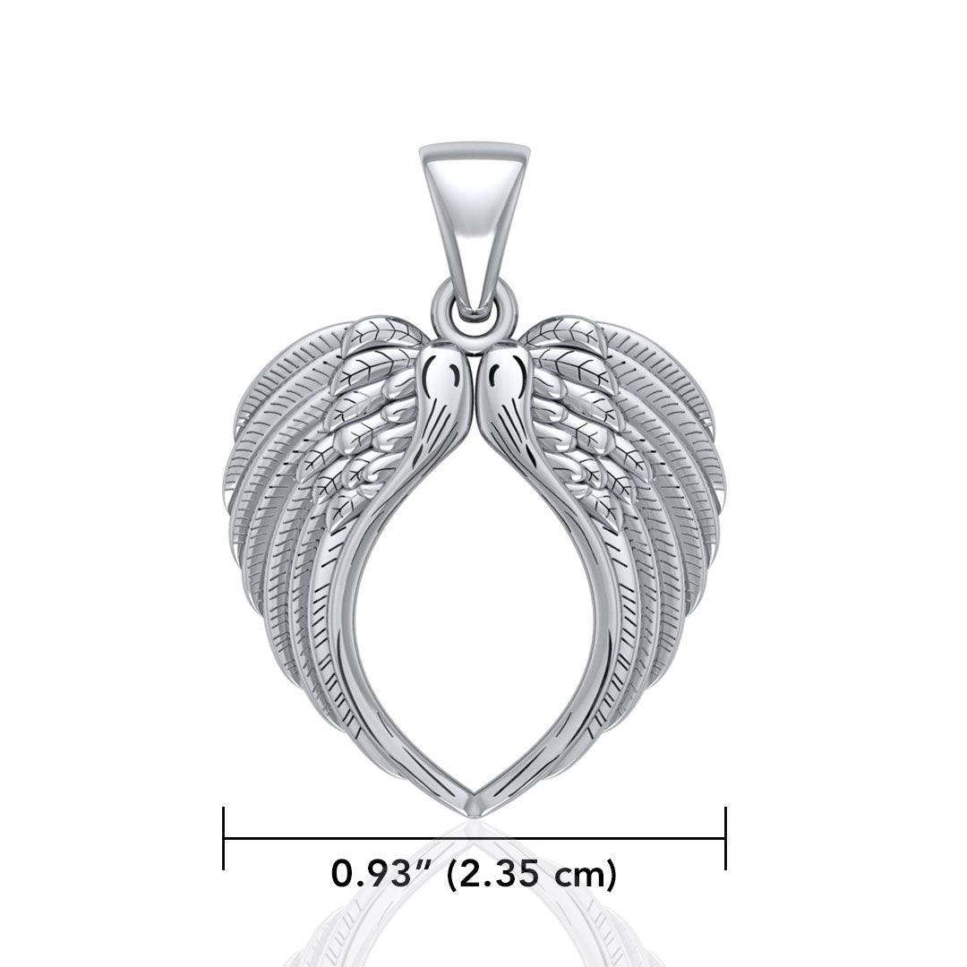 Angel Wing Sterling Silver Pendant TPD5013 - Jewelry
