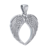 Feel the Tranquil Angel Wings ~ Sterling Silver Jewelry Large Pendant TPD5014 - Jewelry