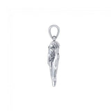 Big Eye Thresher Shark Sterling Silver With Gemstones Pendant TPD5064 - Jewelry