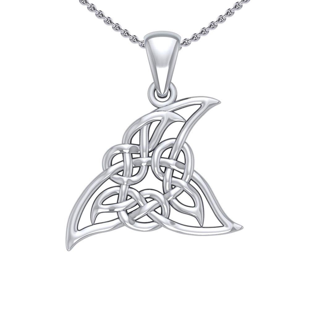 Celtic Shark Fin Silver Pendant TPD5167 - Jewelry