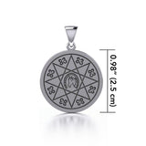 Horseshoe with Lucky Number Snake Pendant TPD5170 - Jewelry