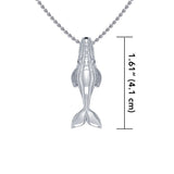 Sterling Silver Northern Right Whale Pendant TPD5215 - Jewelry