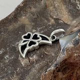 The Shamrock in Crescent Moon Silver Pendant TPD5268 - Jewelry